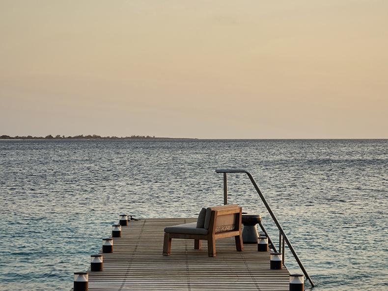 NIEK outdoor armchair at beach residence on Bonaire