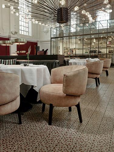 JANE dining chair at restaurant The Jane in Antwerp, Belgium
