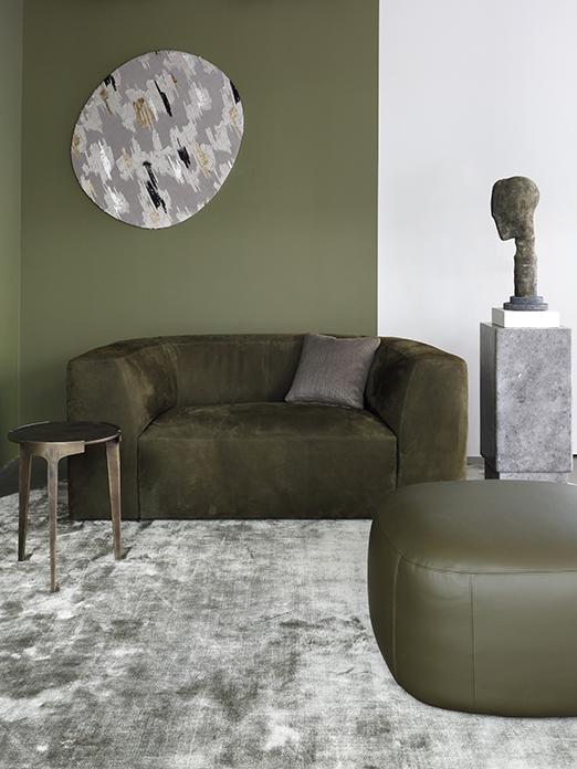 BO sofa, BELLE armchair and KEK coffee table and KLINK side table