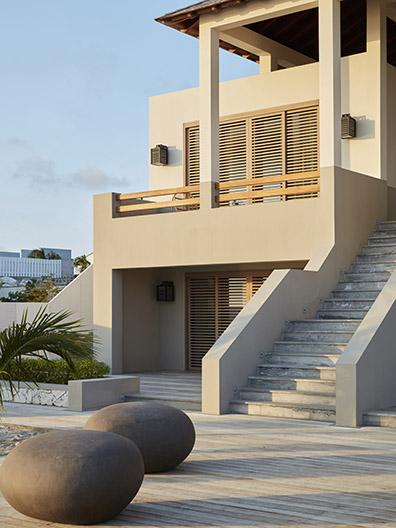 Exterior of beach residence on Bonaire