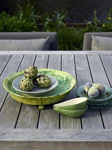 Styling in garden at urban residence in Amsterdam
