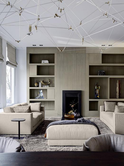 Canal House Amsterdam with DIEKE sofa and pouf and KEK side table