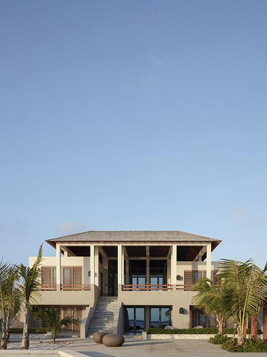 Exterieur van strandvilla op Bonaire