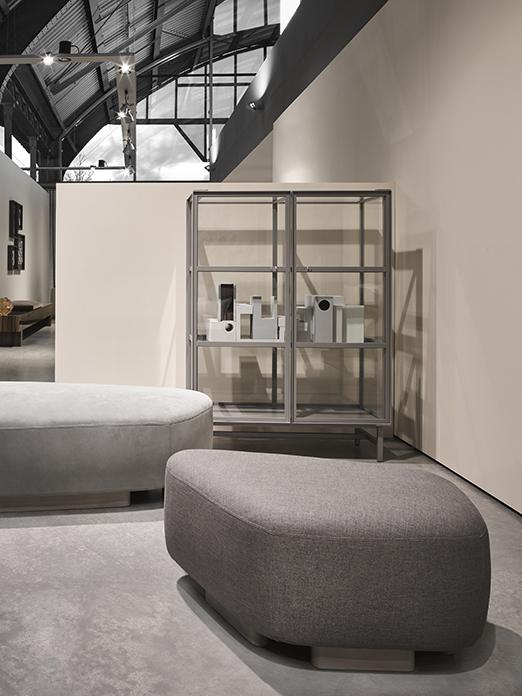 NOOR pouf and FINN cabinet