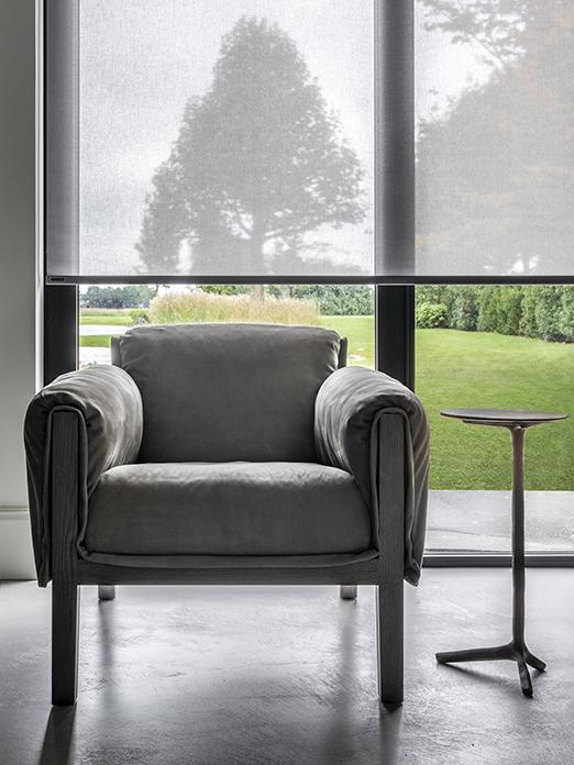 Zonnelux roller blinds in living room